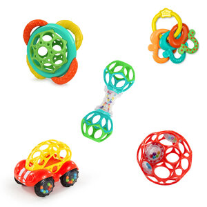 BRIGHT STARTS Hračka Oball set Soothers & Shakers™ 5ks 0m+